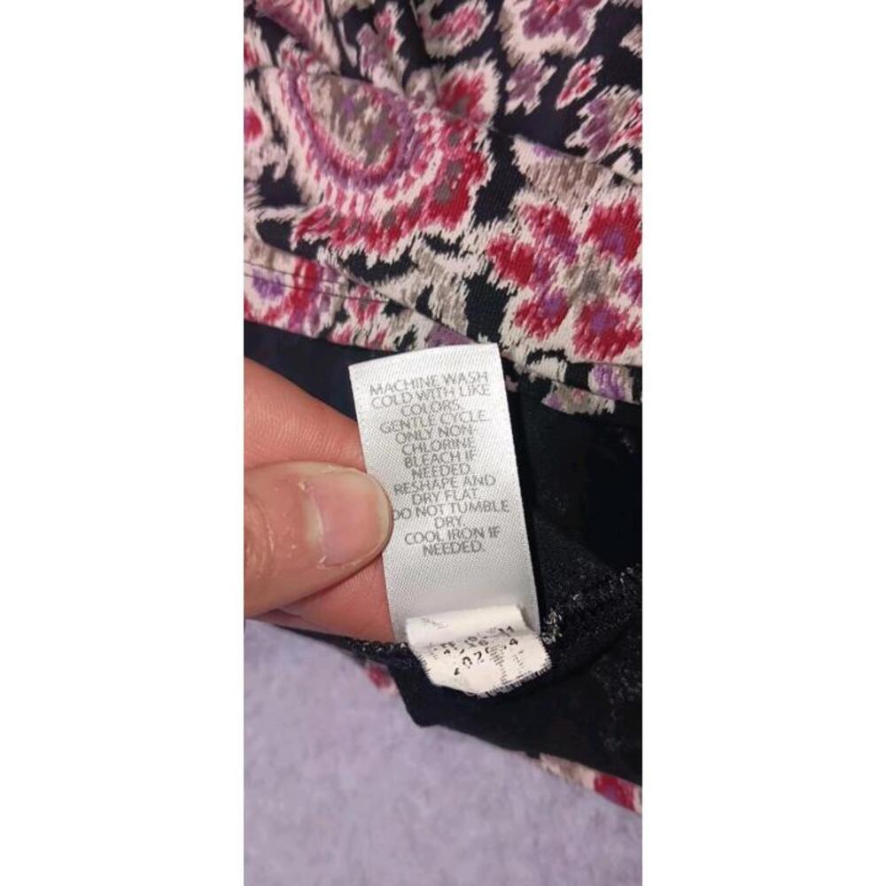 J Jill Wearever Collection Long Sleeve Boat Neck Blouse Womens Size XL Pink And - Picture 11 of 12